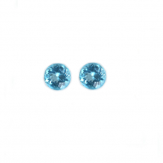 Apatite Round Shape  5mm Matching Pair Approximately 1.03 Carat