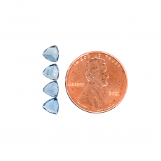 Aquamarine Trillion Shape 5x5mm Approximately 1.40 Carat