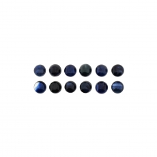 Blue Sapphire Cab Round 4.2mm Approximately 5 Carat