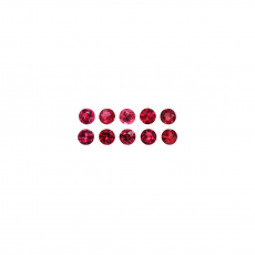 Burmese Red Spinel Round 2.3mm Approximately 0.53 Carat