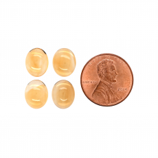 Citrine Cab Oval 10X8mm Approximately 9 Carat.
