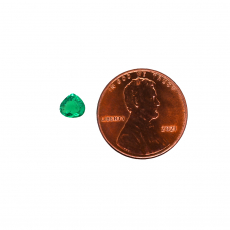 Colombian Emerald Pear Shape 6.1x5.9mm Single Piece 0.57 Carat