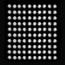 Cubic Zirconia Round 3.5mm 100 Pieces