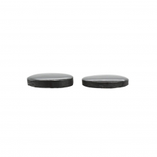 Hematite Cab Oval 15x11mm Matching Pair Approximately 18 Carat