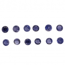 Iolite Round 4mm Approximately 2.50 Carats