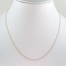 ROLLER 14K ROSE GOLD CHAIN 18IN