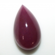 Ruby Cab Pear Shape 21.3x12.8mm Approximately 24.37 Carat Single Piece