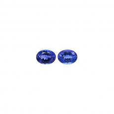 Tanzanite Oval 8x6mm Matching Pair Approximately 2.81 Carat