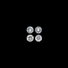 White Sapphire Round 3.3mm Approximately 0.50 Carat