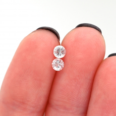 White Sapphire Round 3.5mm Approximately Total 0.40 Carat