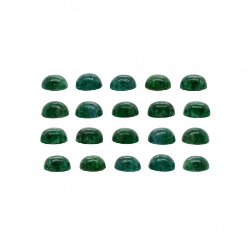 Green Aventurine Round Cab 5mm Approximately 10 Carat