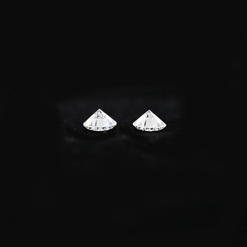 Moissanite Round 4mm Matching Pair Approximately .43 Carat
