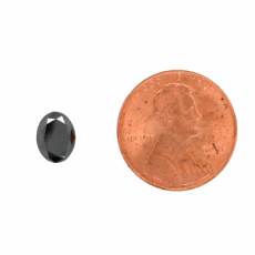 Black Diamond Oval 8x6mm Single piece Approximately 1.40 Carat
