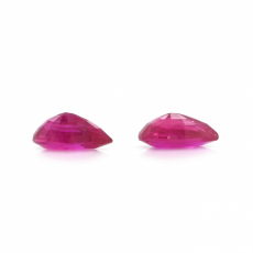 Burmese Ruby Pear Shape 5x3mm Matching Pair  Approximately 0.56 Carat