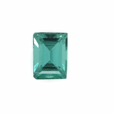 Paraiba Tourmaline Emerald Cut 5.9x4.3mm Single Piece Approximately 0.78 Carat