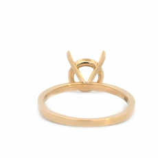 Round 7mm Ring Semi Mount in 14K Gold