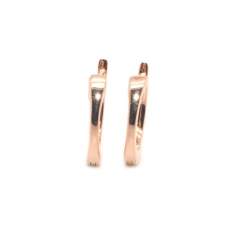 0.07 Carat Diamond Huggie Earring In 14k Rose Gold