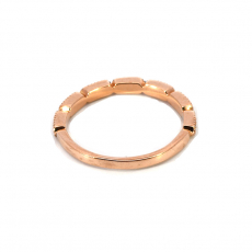 0.11 Carat White Diamond Ring Band in 14K Rose Gold (RG0504)