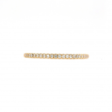 0.12 Carat Diamond Stackable Ring Band in 14K Yellow Gold