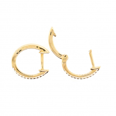 0.14 Carat Diamond Huggie Earring in 14K Yellow Gold (ER0826)