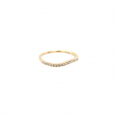 0.16 Carat White Diamond Ring Band in 14K Yellow Gold (446977)