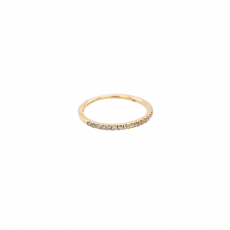 0.16 Carat White Diamond Ring Band in 14K Yellow Gold (447183)