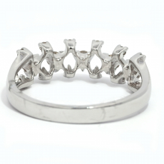0.34 Carat White Diamond Ring Band in 14K White Gold