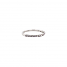 0.37 Carat Pink Diamond Ring Band in 14K White Gold
