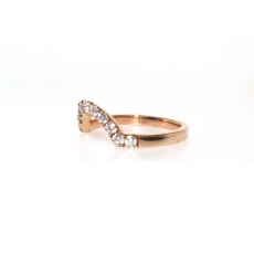 0.39 Carat Diamond Ring In 14k Rose Gold
