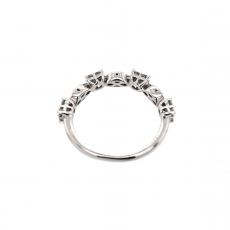 0.47 Carat White Diamond Stackable Ring Band in 14K White Gold