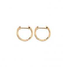 14K Yellow Gold Huggie Hoop Earrings (ER1865)