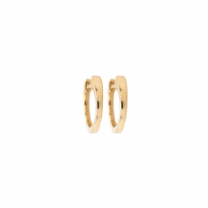 14K Yellow Gold Huggie Hoop Earrings (ER1865)