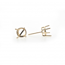 3.5mm Round Findings in 14K Gold