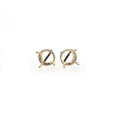 3.5mm Round Findings in 14K Gold