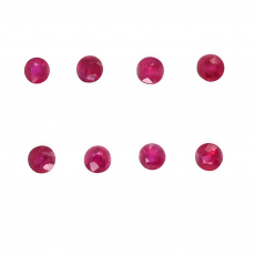 African  Ruby Round 2mm Approximately 0.25 Carat