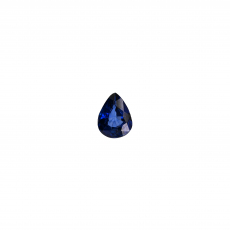 African Blue Sapphire Pear Shape 7.5x6mm Single Piece 1.07 Carat