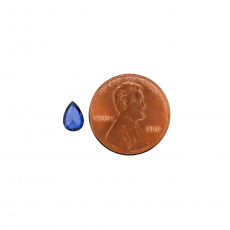 African Blue Sapphire Pear Shape 7x5mm Single Piece 0.74 Carat