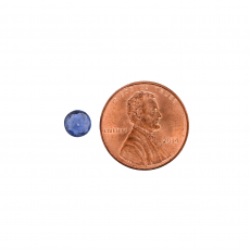 African Blue Sapphire Round 5.8mm Single Piece 0.75 Carat