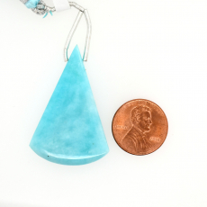 Amazonite Drops Conical Shape 40x22mm Drilled Bead Single Piece