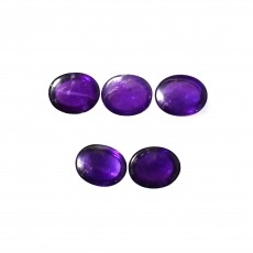 Amethyst Cab Oval 10X8mm Approximately 15 Carat.