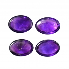 Amethyst Cab Oval 14X10mm Approximately 20 Carat.