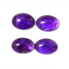 Amethyst Cab Oval 14X10mm Approximately 20 Carat.