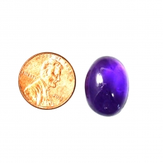 Amethyst Cab Oval 20x15mm Approximately 12 Carat