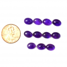 Amethyst Cab Oval 9X7mm Approximately 20 Carat.