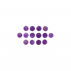 Amethyst Cab Round 5mm Approximately 7 Carat