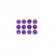 Amethyst Cab Round 6mm Approximately 9.50 Carat