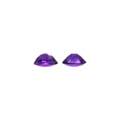 Amethyst Oval 9x7mm Matching Pair Approximately 3.30 Carat