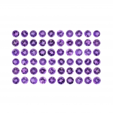 Amethyst Round 2.5mm Approximately 3.70 Carat