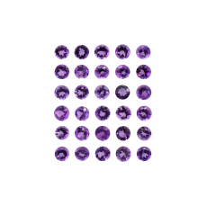 Amethyst Round 2mm Approximately 1 Carat