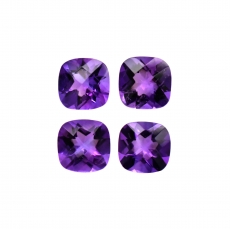 Amethyst Square Cushion 6mm Approximately 3 Carat.